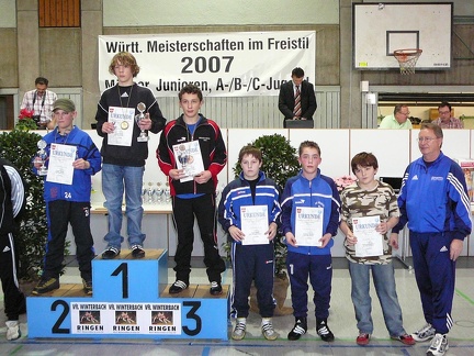 Andreas Schwab belegte in der C-Jugend bis 54 kg einen guten 5. Platz